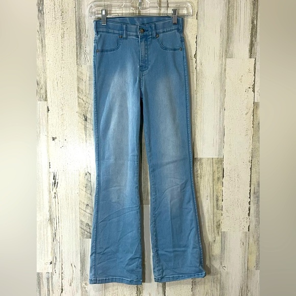 Dr. Denim Jeansmakers Skinny Holly Light Denim Jegging Legging Flare Size Small - Picture 1 of 13